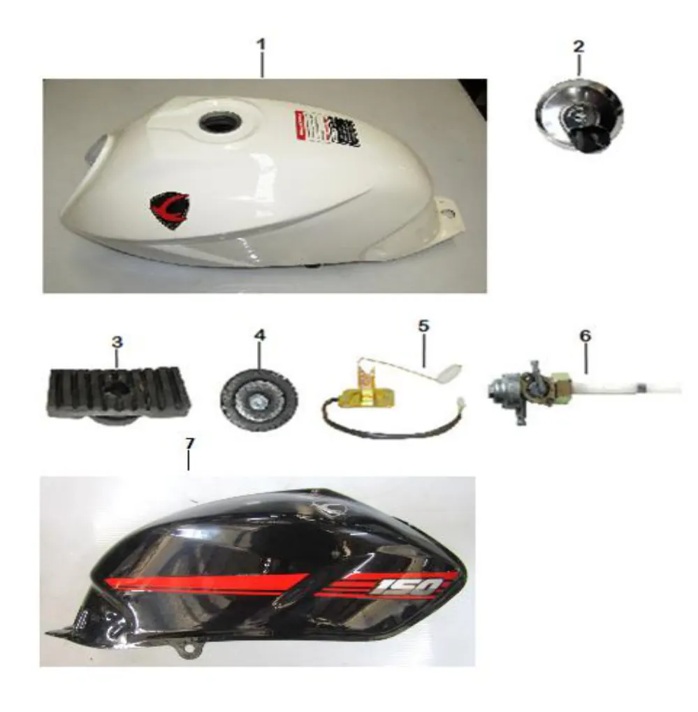 Diagrama Tanque de combustible Bat 150