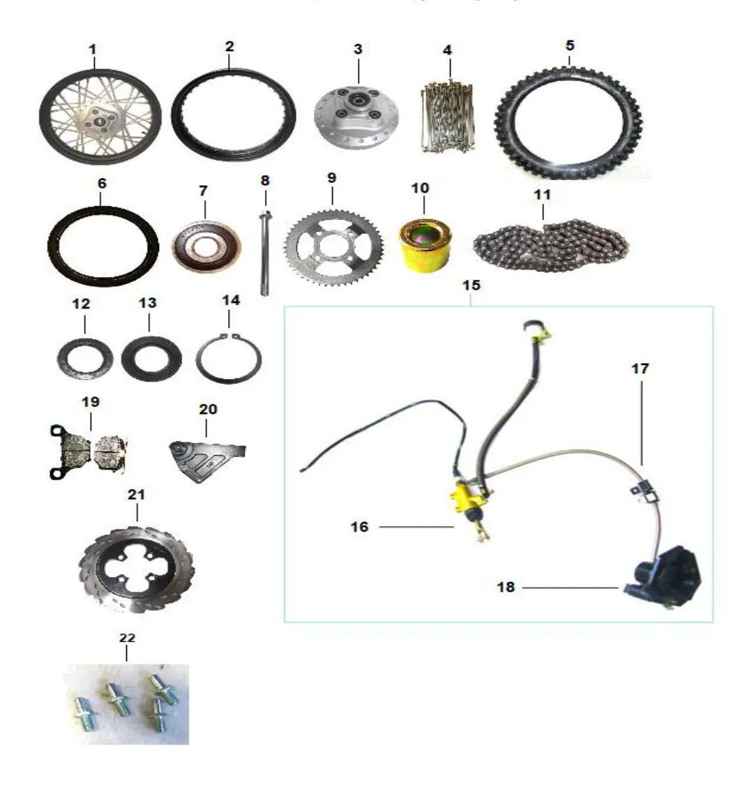 Diagrama DIRT-3 250cc 2023 Carabela Dirt3 250