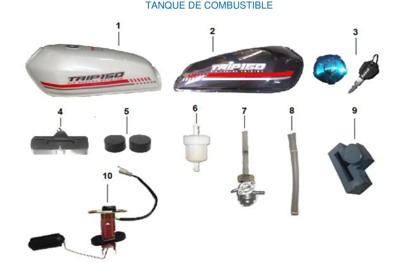 Diagrama TRIP 150cc Carabela Trip 150