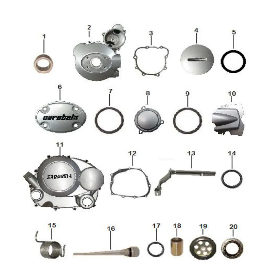 Diagrama Cubiertas de carter Bat 150