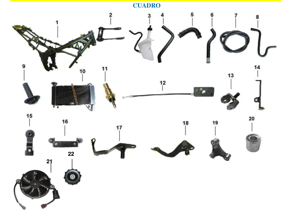 Diagrama RZ300cc Rage 300Z