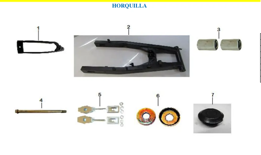 Diagrama Horquilla Yakuza Sport Carabela