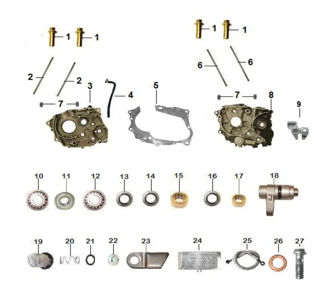 Diagrama Carter de motor Urban 200