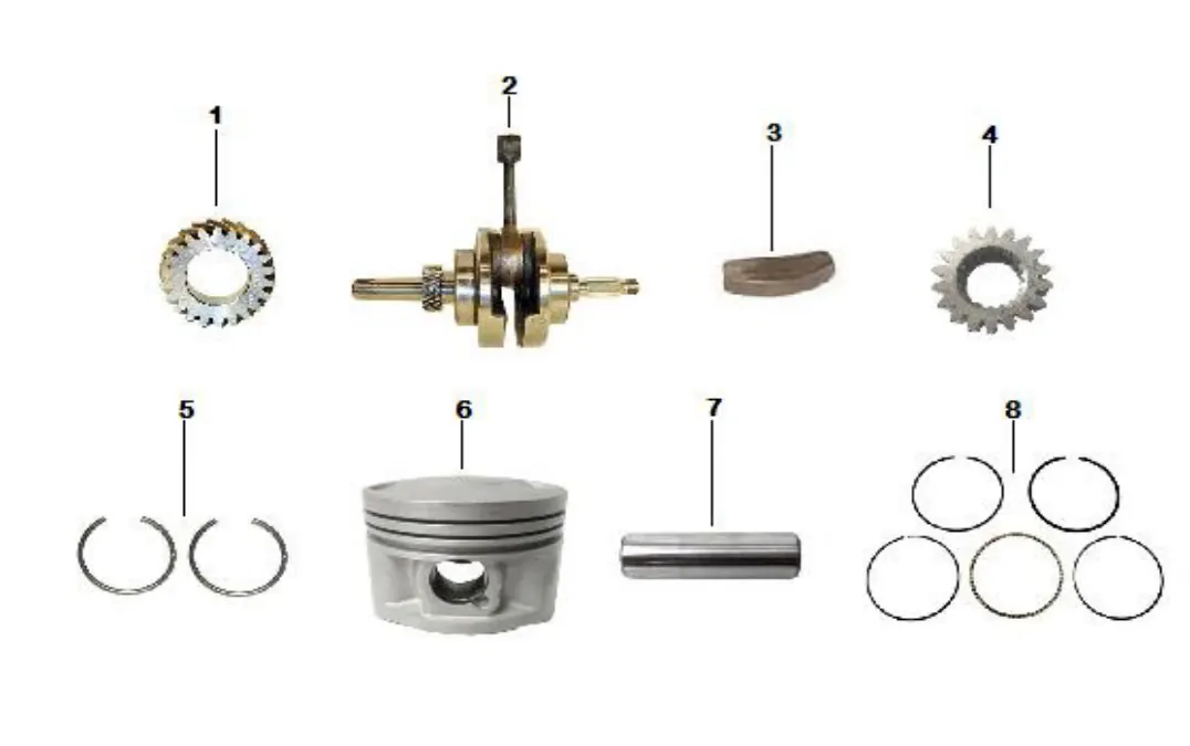 Diagrama Cigüeñal y piston Urban 200