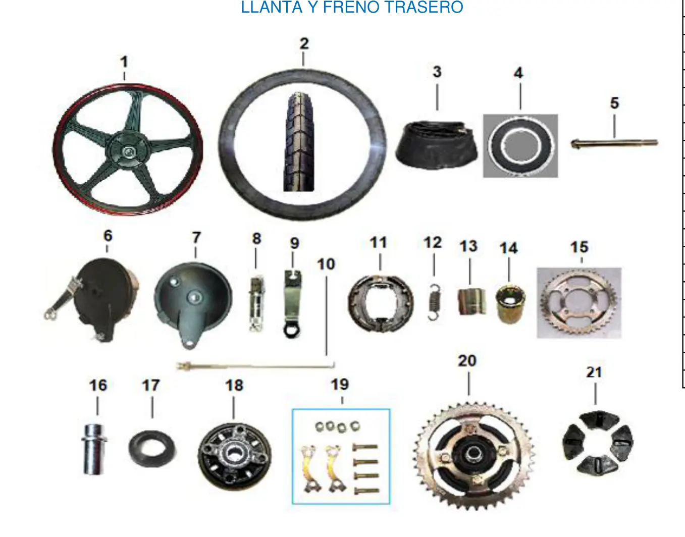 Diagrama TRIP 150cc Carabela Trip 150